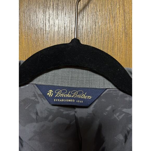 BROOKS BROTHERS 40 R BROOKSCOOL blazer jacket sport suit coat 40R GRAY J23 - Picture 2 of 12